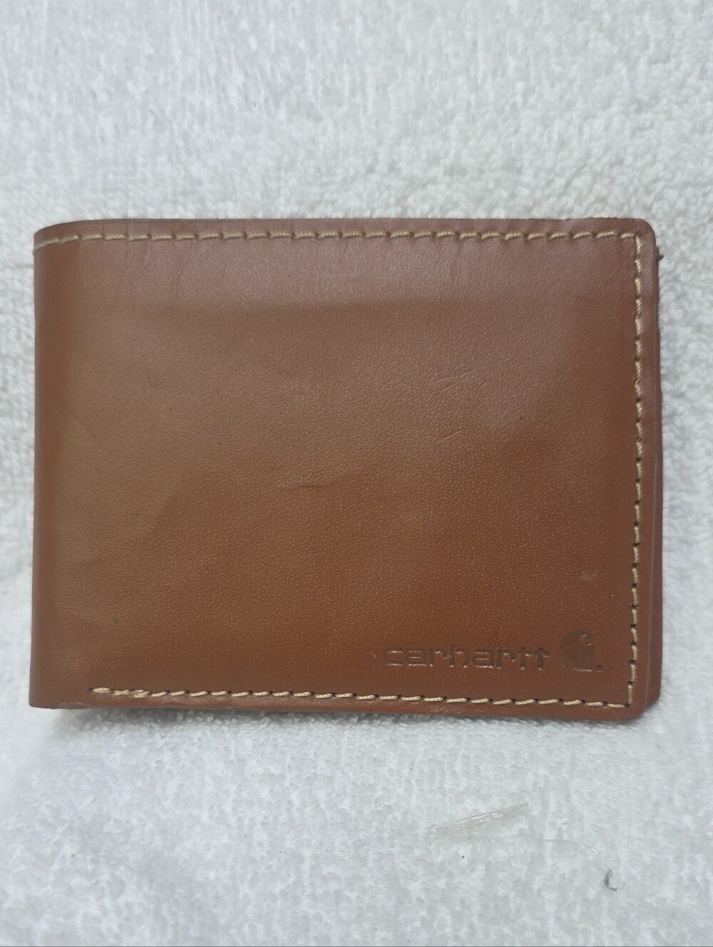 Carhartt Brown Leather Folded Card & Key Wallet